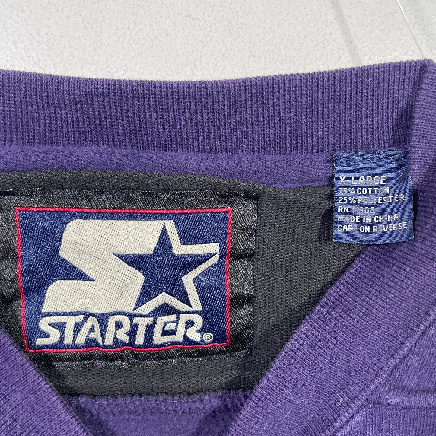 (XL) 90's STARTER X VIKINGS Vintage NFL Sweatshirt / A0987S