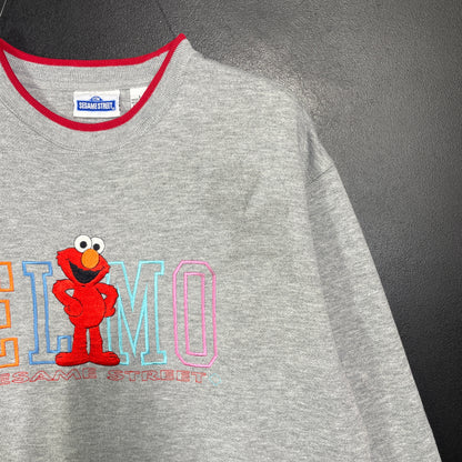 (L) Vintage SESAME STREET ELMO Sweatshirt / A1526S