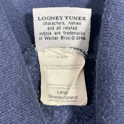 (L) 1995 LOONEY TUNES TWEETY Vintage Turtle Neck Sweatshirt / A1114S