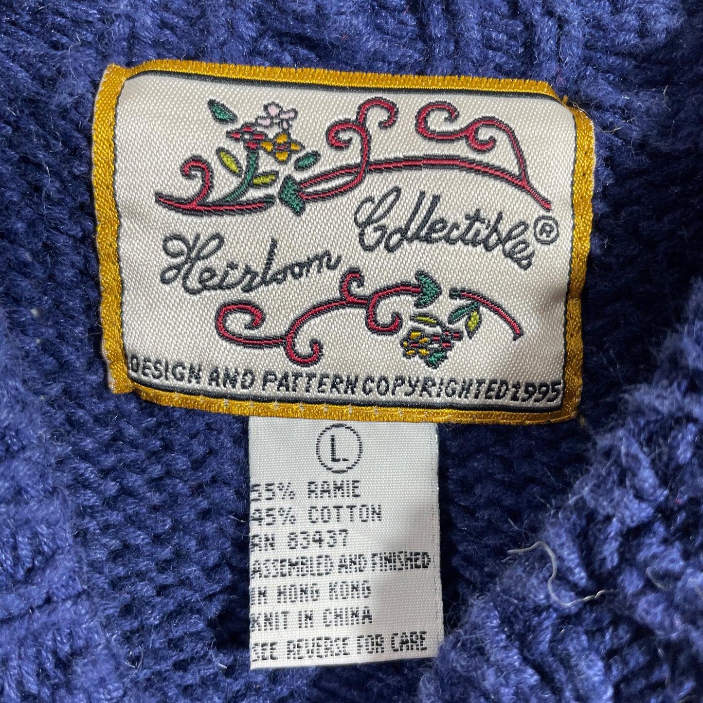 (L) Vintage NUTCRACKER HOLIDAY Knit Sweater / A1190K