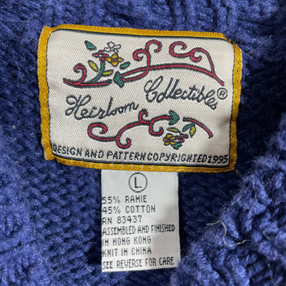 (L) Vintage NUTCRACKER HOLIDAY Knit Sweater / A1190K