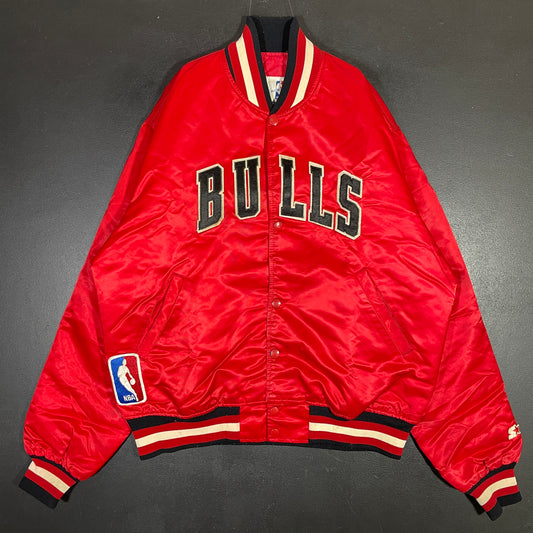 (L) 90’s STARTER x BULLS NBA Button down Nylon Jacket / A0692N