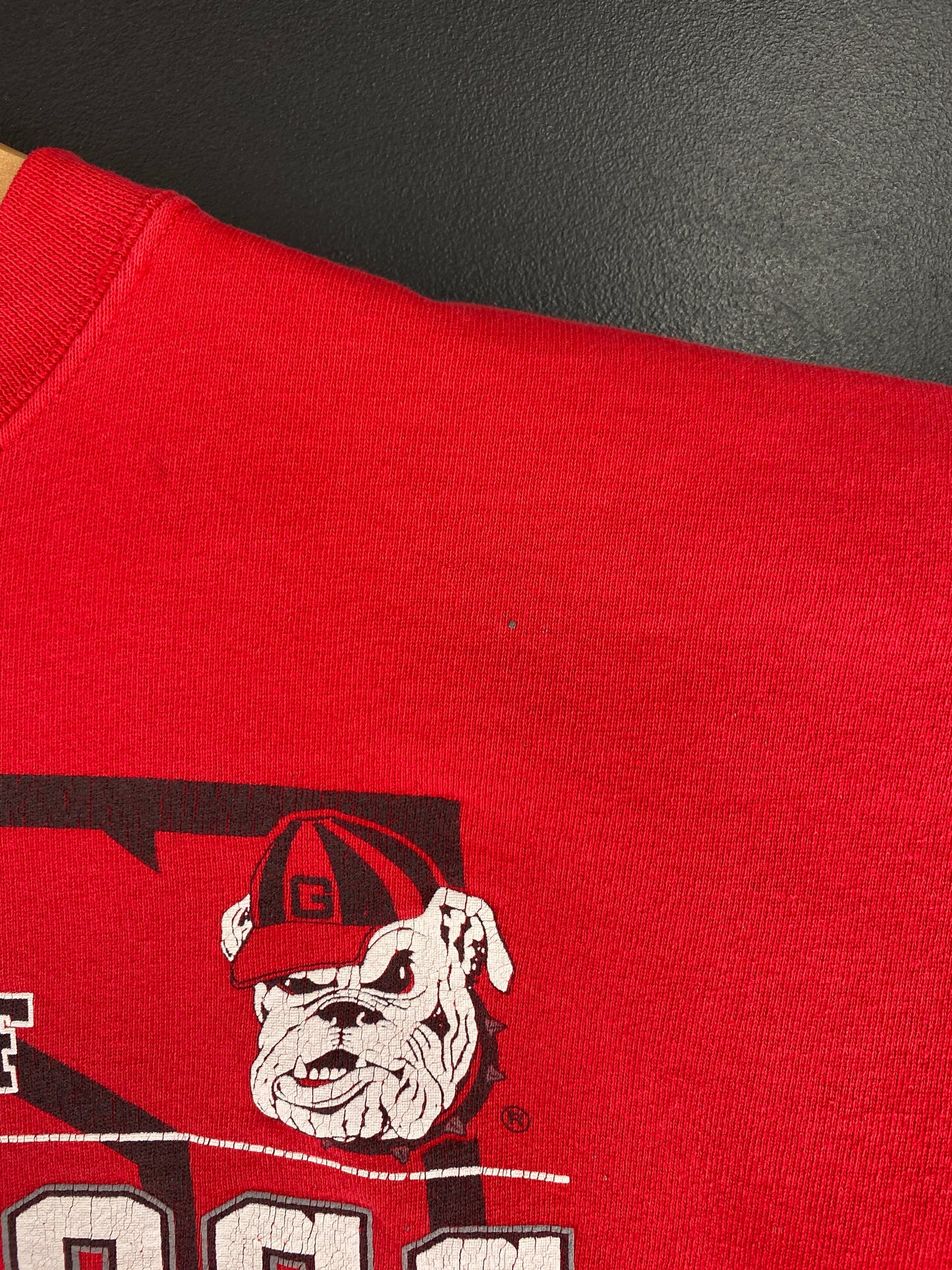 90's GEORGIA BULLDOGS Made in USA Size L Vintage College Sweat-shirt / F4080S