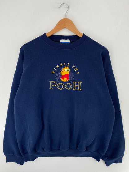 90's WINNIE THE POOH Made in USA Size XL Vintage Sweat-shirt / F9638S