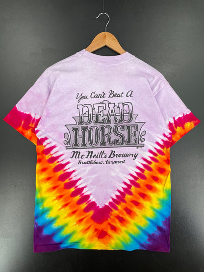 90's INDIA PALE ALE Made in USA Size L Tie-Dye T-Shirt / F2426T