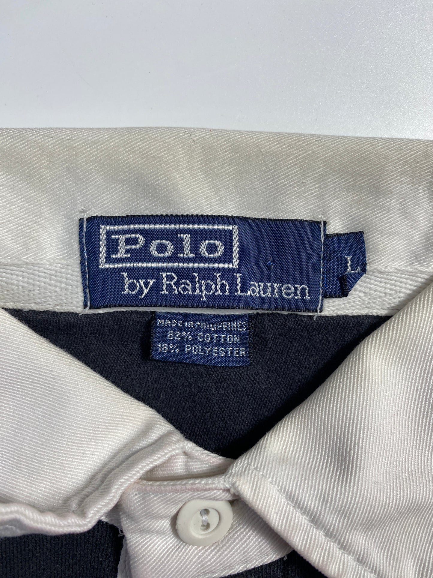 90's RALPH LAUREN Size L Vintage Sweat Rugby-Shirt / F8475R