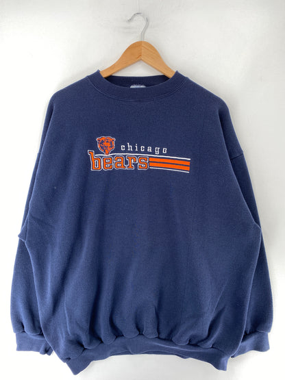 90's CHICAGO BEARS Made in USA Size XXL Vintage NFL Sweat-shirt / F1729S