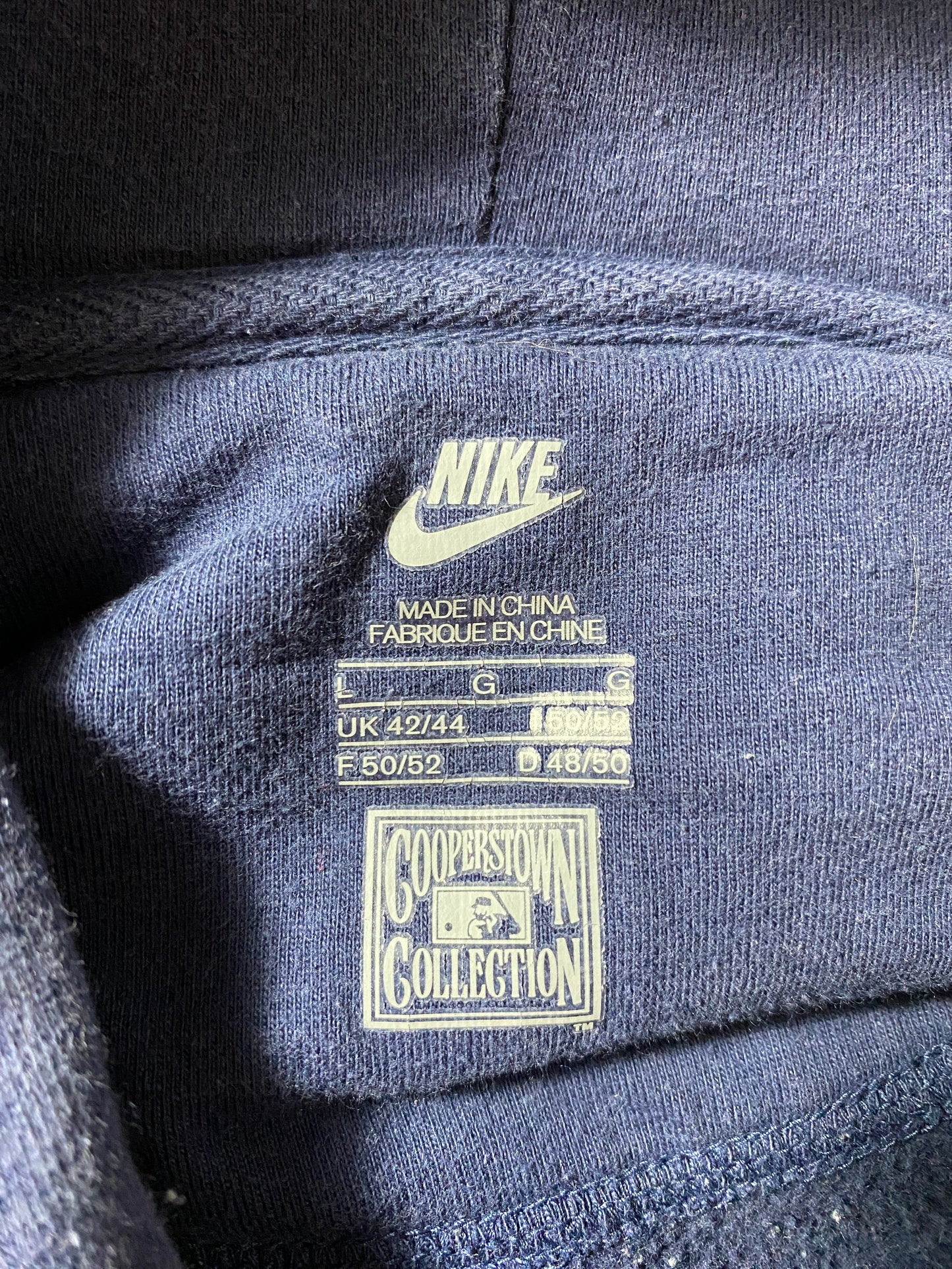 Vintage NIKE x NEW YORK YANKEES Size L MLB Hoodie Sweat-Shirt / F9207S
