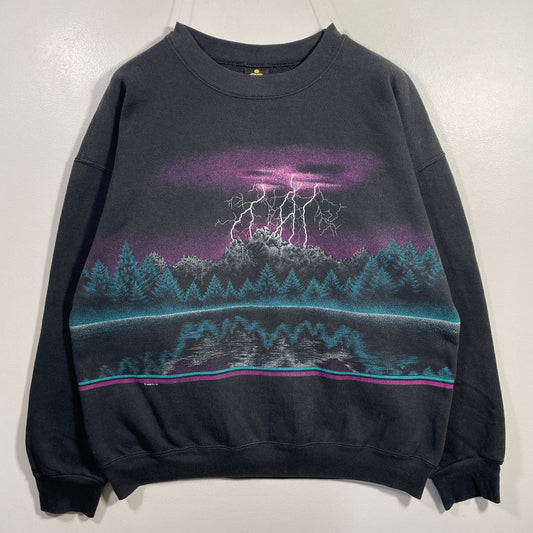 (L) 1991 LIGHTNING THUNDER Vintage Sweatshirt / A1071S