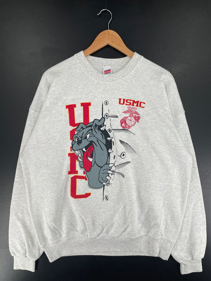 90's USMC Made in USA Size XL Vintage College Sweat-shirt / F2441S