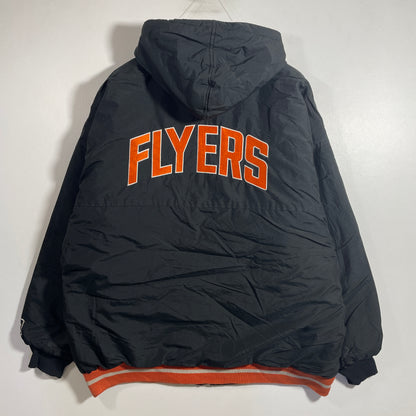 (XL) Early 90’s STARTER x PHILADELPHIA FLYERS Vintage NHL Padded Nylon Jacket / A1357N