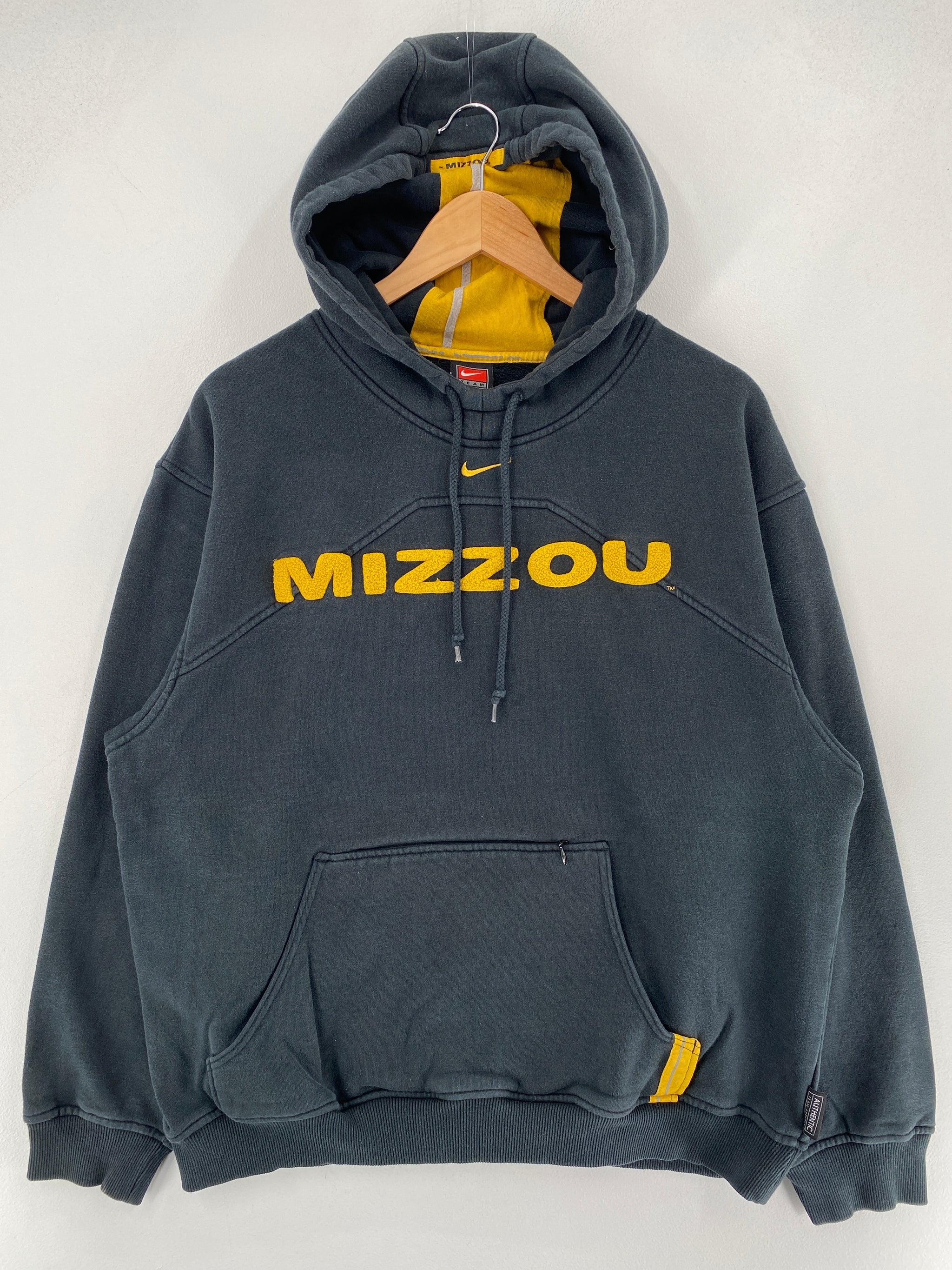 00 NIKE x MIZZOU Size M Vintage College Hoodie Sweat Shirt F3916S FISHTALE VINTAGE