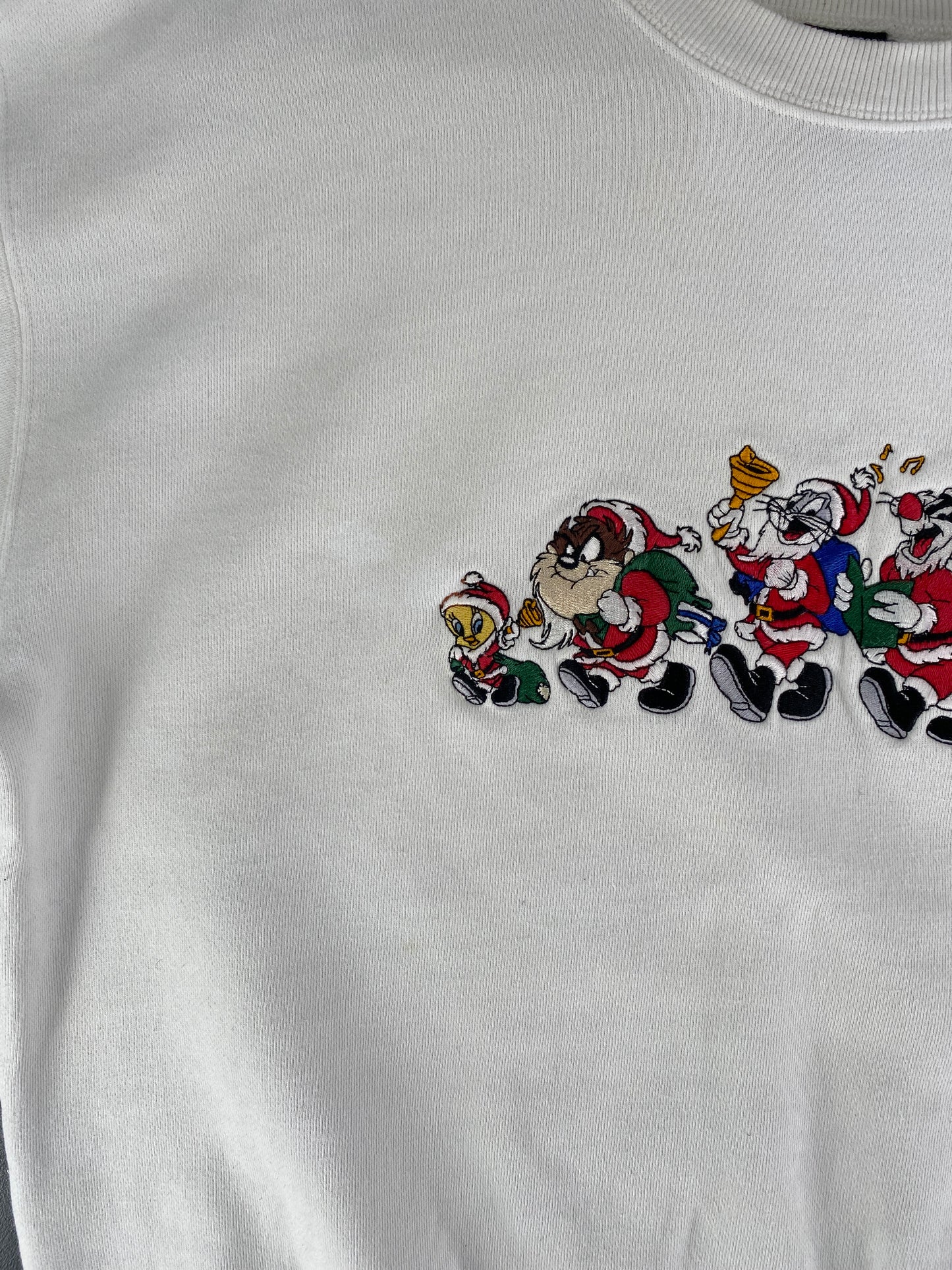 Vintage LOONEY TUNES CHRISTMAS Size M Sweat-shirt / F6557S