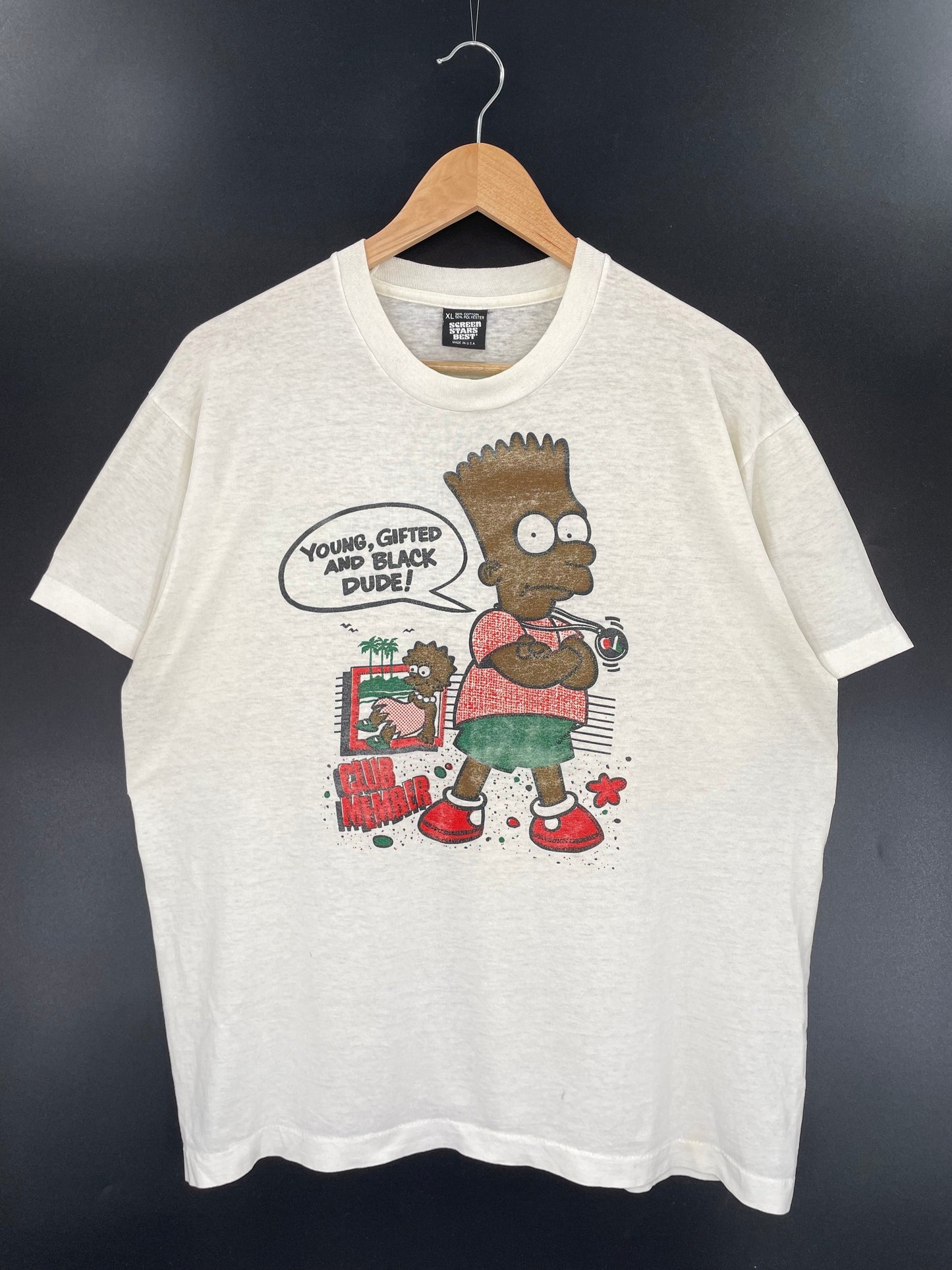 80’s THE SIMPSONS Made in USA Size XL Vintage T-Shirts / F1410T