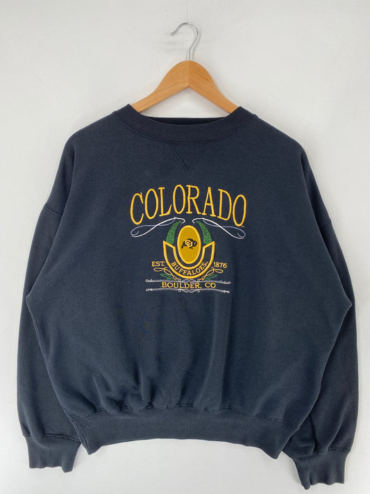 Vintage COLORADO BUFFALOES Size L College Sweat-Shirts / F1278S