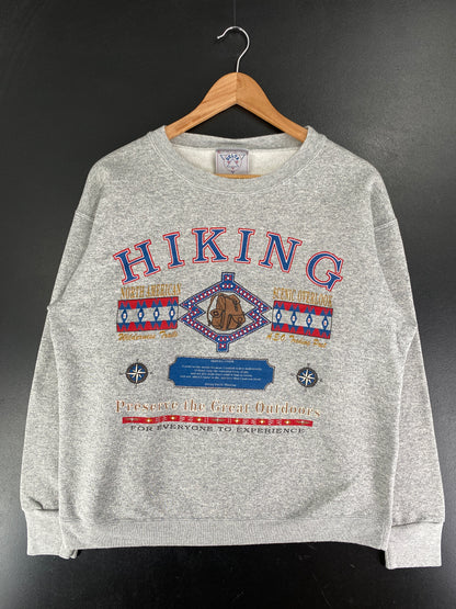 90’s HIKING Made in USA Size L Vintage Sweat-Shirt / F6510S