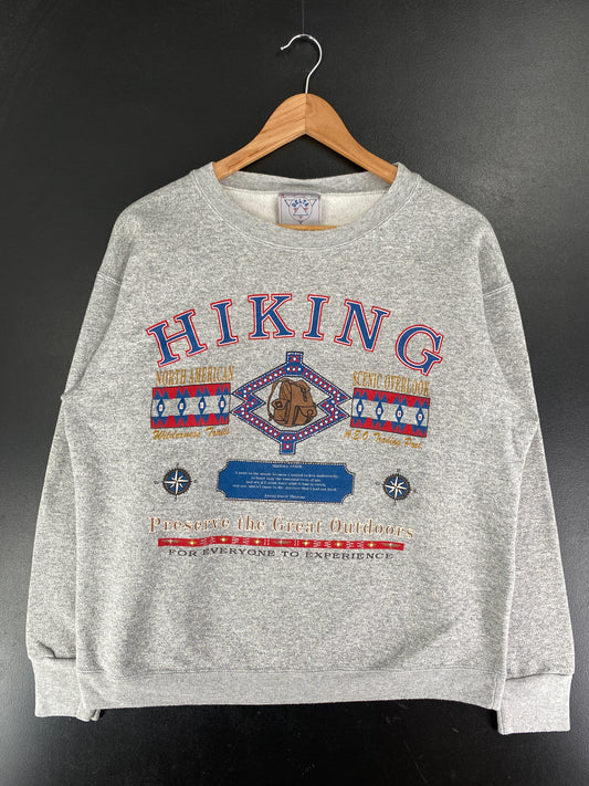 90’s HIKING Made in USA Size L Vintage Sweat-Shirt / F6510S