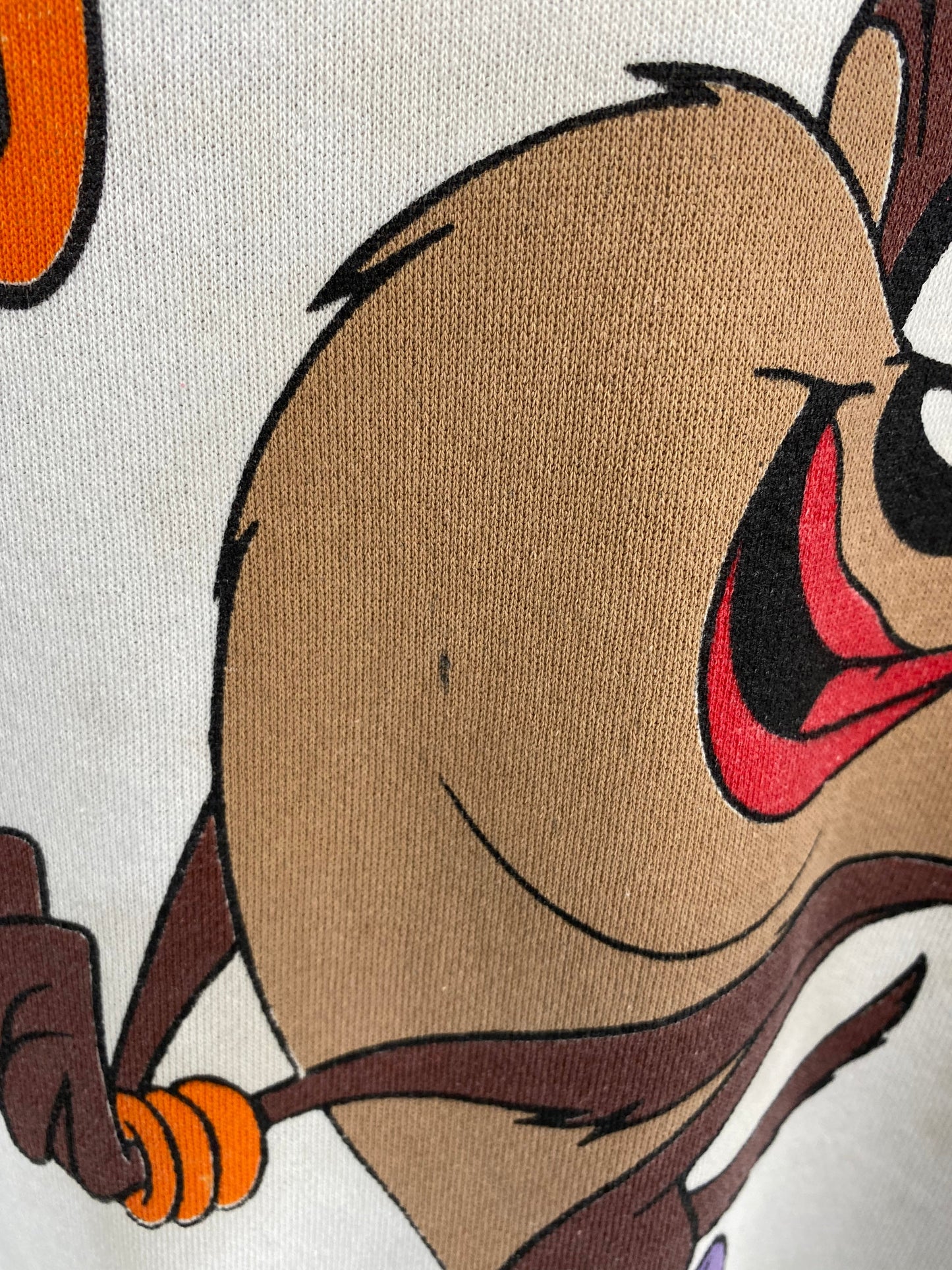 1996 LOONEY TUNES TAZ Made in USA Size XL Vintage Sweat-shirt / F6585S