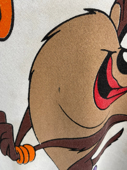 1996 LOONEY TUNES TAZ Made in USA Size XL Vintage Sweat-shirt / F6585S