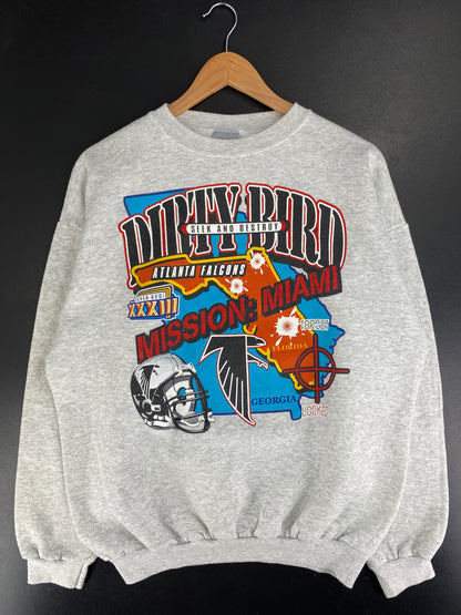 1999 ATLANTA FALCONS Size L Vintage NFL Sweat-Shirt / F6715S