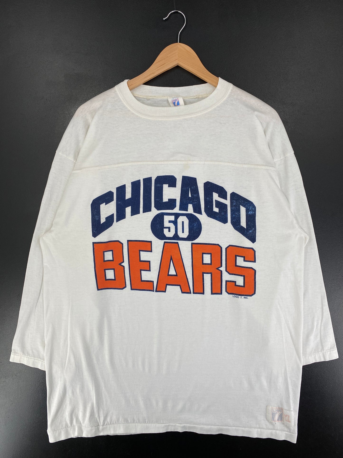 90's CHICAGO BEARS Made in USA Size XL Vintage NFL T-Shirt / F9539T