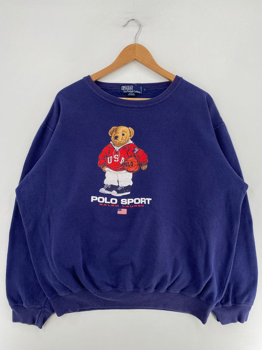 Vintage POLO RALPH LAUREN Size L Sweat-shirt / G1624S