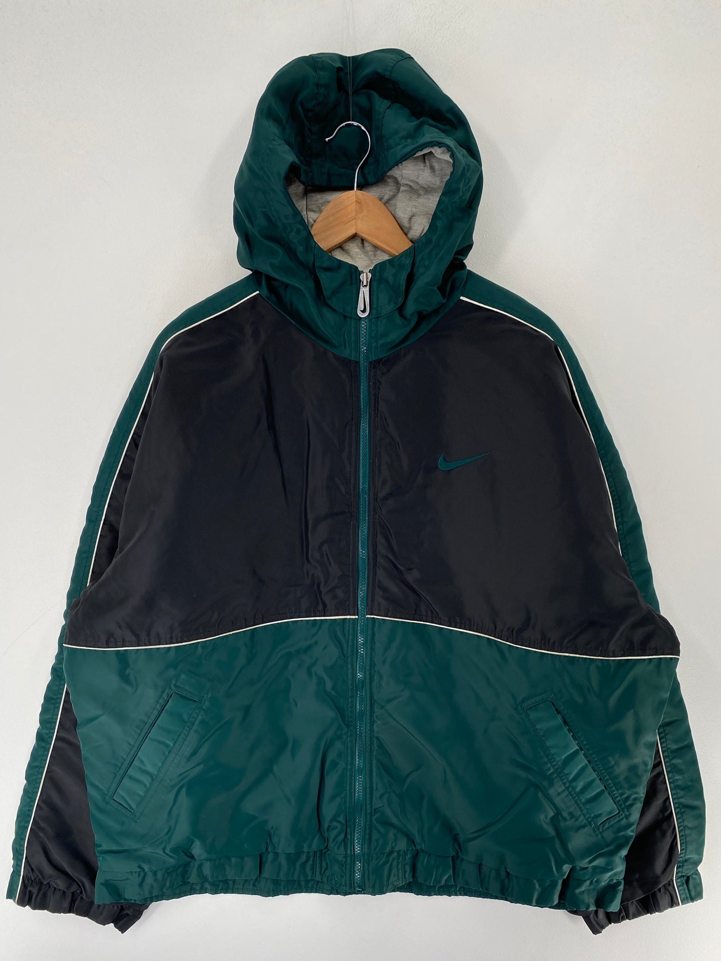 90's NIKE Size L Vintage Nylon Padded Zip-up Jacket / F5252N