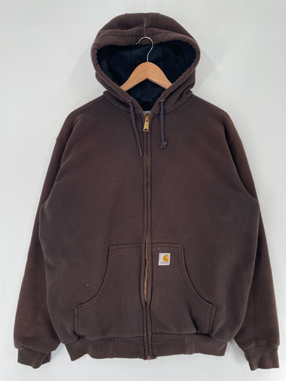 Vintage CARHARTT Size M Zip-up Hoodie Sweat-Shirt / F4338S