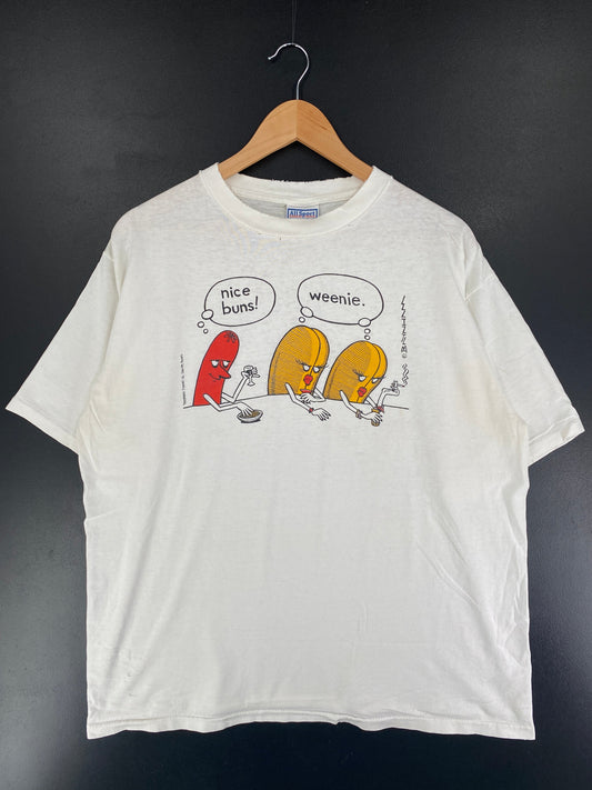 90's TREMMEL CARTOON Size XL Vintage T-Shirt / G2036T