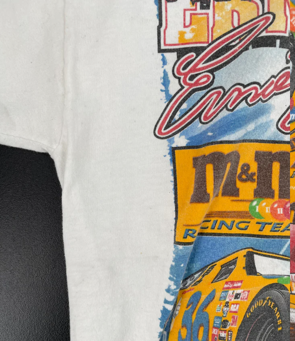 1999 NASCAR ERNIE IRVAN M&M'S Size No Tag (Approx.L) Vintage Racing T-shirt / F1945T