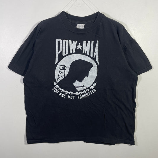 (L) 90's POW MIA Vintage T-Shirt / A0812T