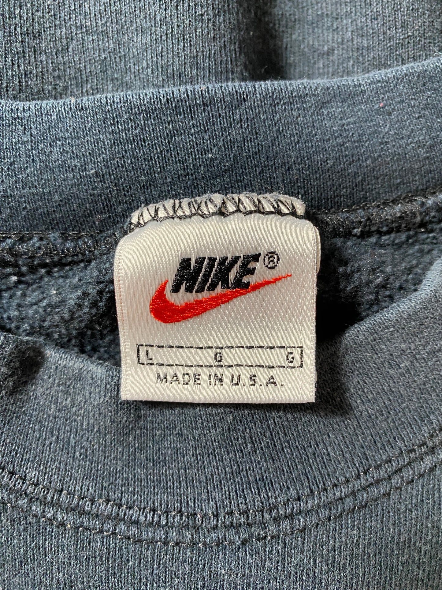 90's NIKE x RAIDERS Made in USA Size L Vintage NFL Sweat-Shirt / G998S
