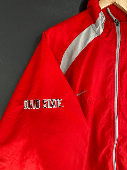00' NIKE x OHIO STATE Size XL Vintage College Nylon Jacket / G4406N