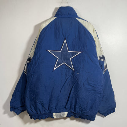 (M) 90's STARTER x DALLAS COWBOYS Vintage NFL Padded Nylon Jacket / A1367N