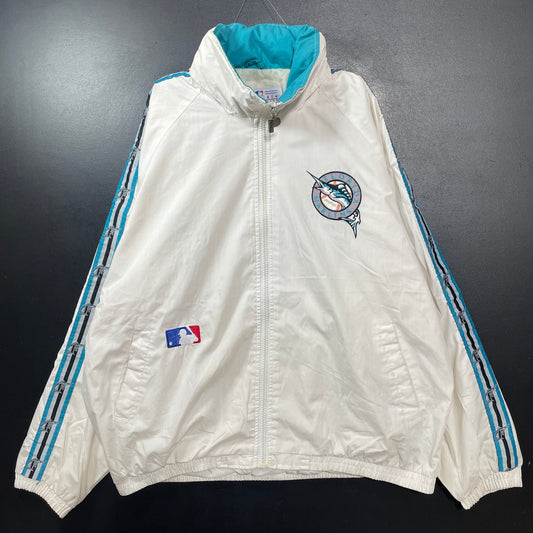 (XL) 90’s PRO PLAYER x FLORIDA MARLINS Vintage MLB Nylon Jacket / A1401N