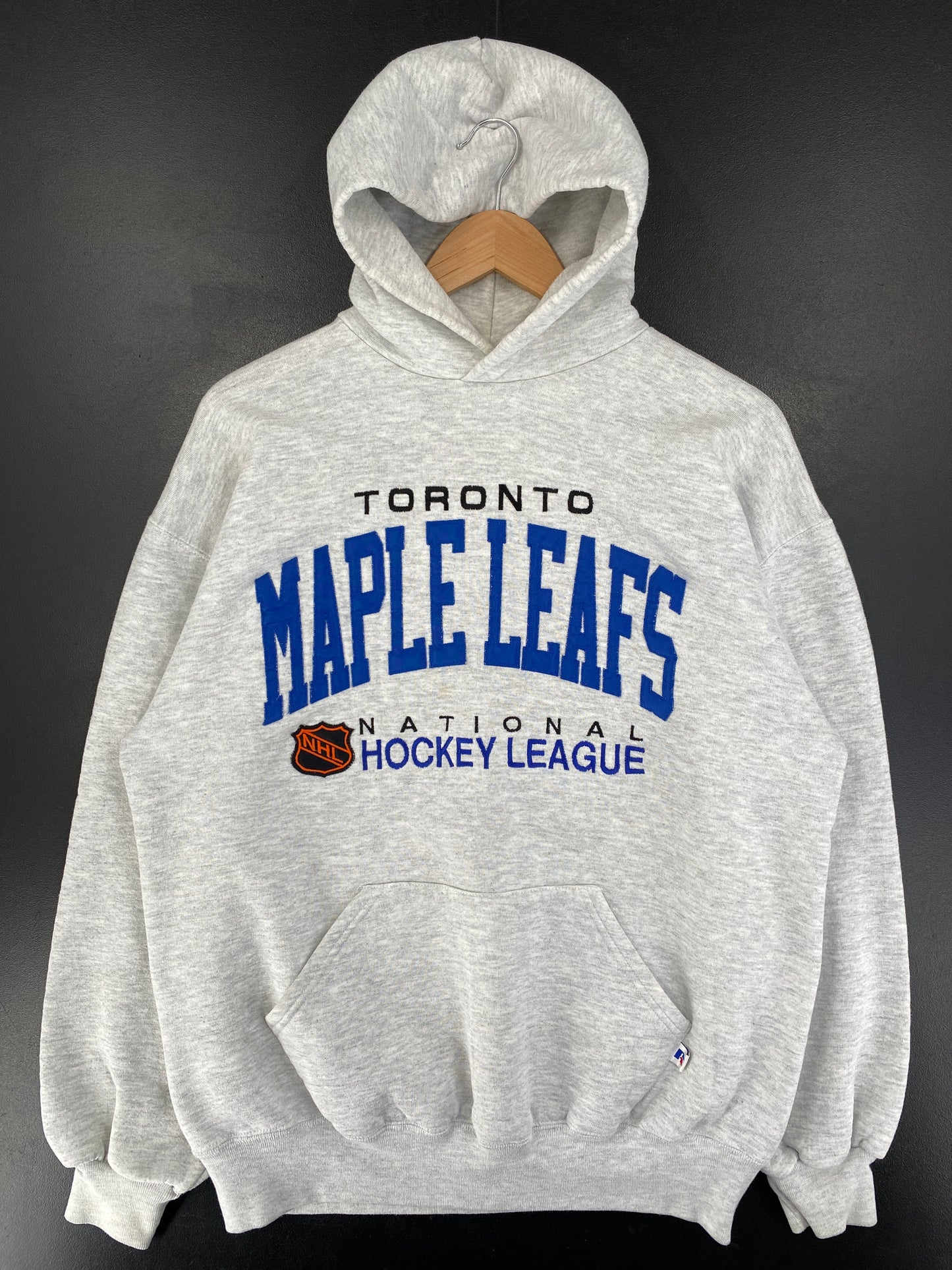 90's TORONTO MAPLE LEAFS Made in USA Size L Vintage NHL Hoodie Sweat-shirt / G1449S