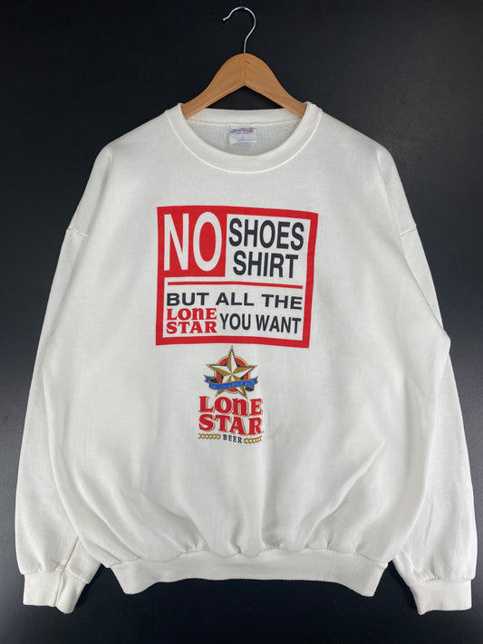 90's LONE STAR BEER Made in USA Size XL Vintage Sweat-Shirt / F4506S