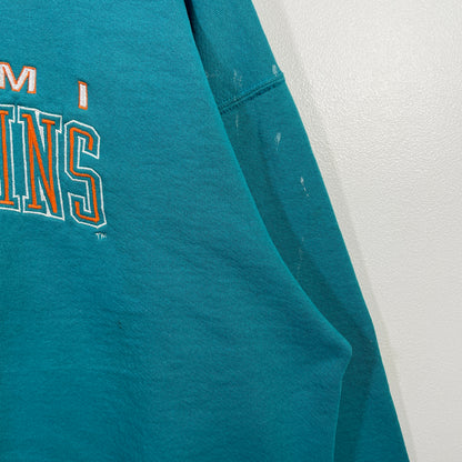 (XL) 90's MIAMI DOLPHINS Vintage NFL Sweatshirt/ A0828S