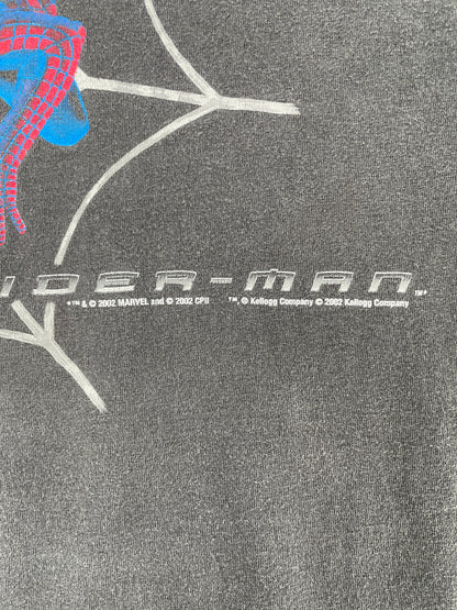 2002 MARVEL SPIDER MAN Made in USA Size XL Vintage T-Shirt / F7877T