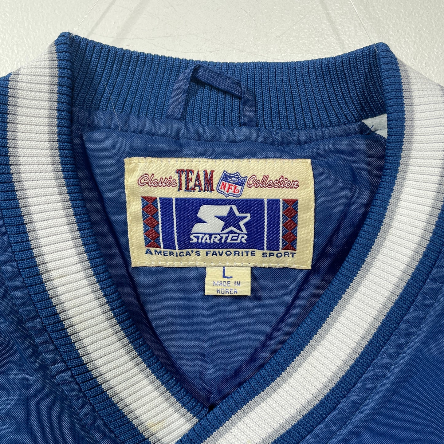(L) Vintage STARTER x DALLAS COWBOYS NFL Nylon Jacket / A1409N