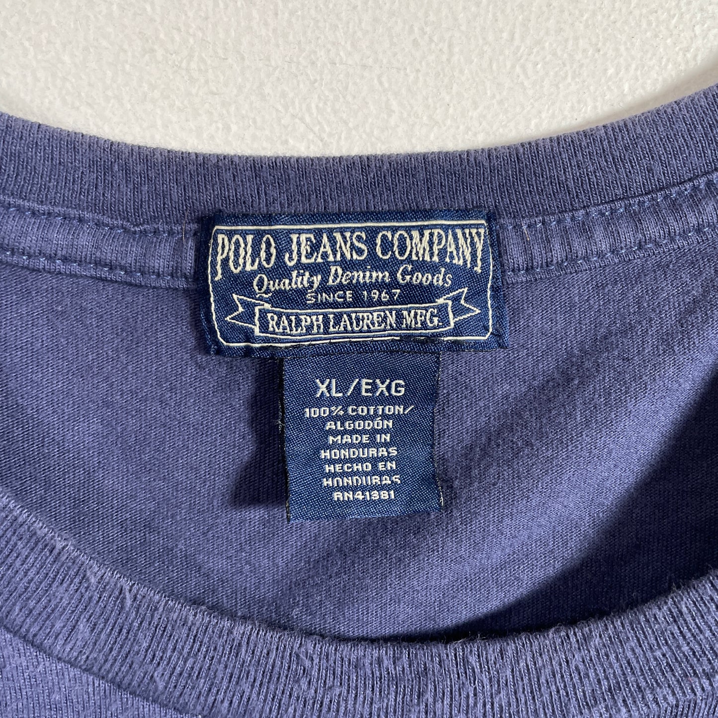 (XL) Vintage POLO JEANS CO. RALPH LAUREN Long Sleeve T-shirt / A1330T