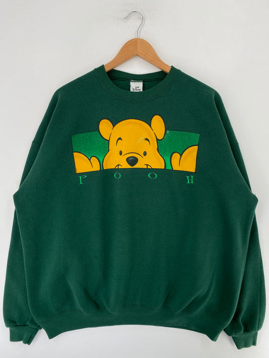 90's DISNEY POOH Made in USA Size XXL Vintage Sweat-shirt / G1123S