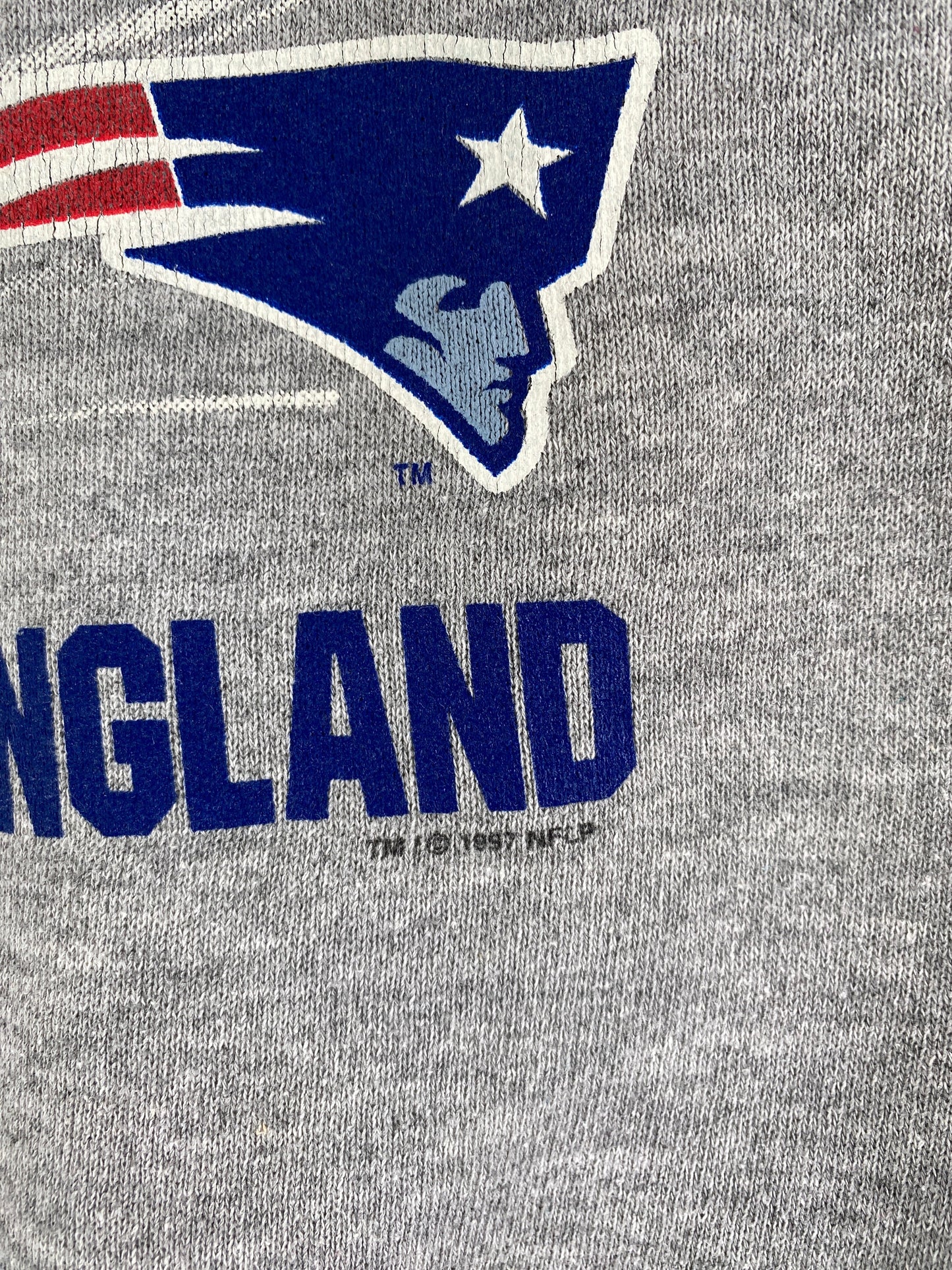 1997 PACKERS vs PATRIOTS Made in USA Size L Vintage NFL Sweat-Shirt / G5653S