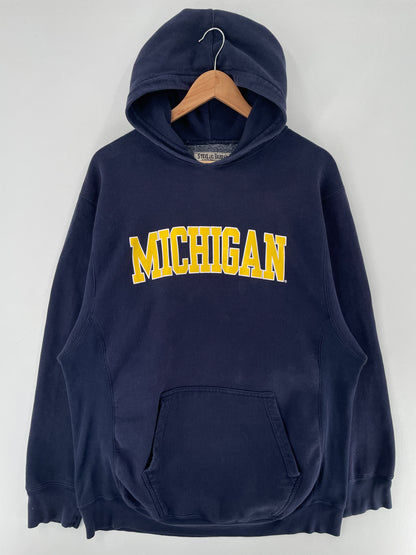 Vintage MICHIGAN Size M College Hoodie Sweat-shirt / F5405S