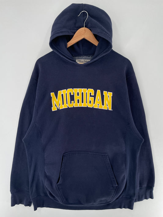 Vintage MICHIGAN Size M College Hoodie Sweat-shirt / F5405S