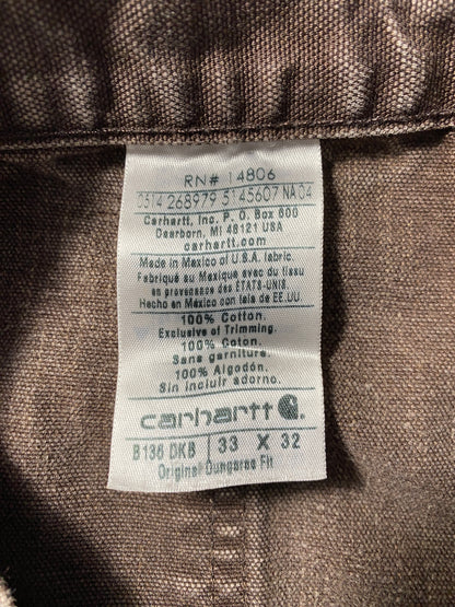Vintage CARHARTT Double Knee Size W32xL30 Duck Pant / F6855P