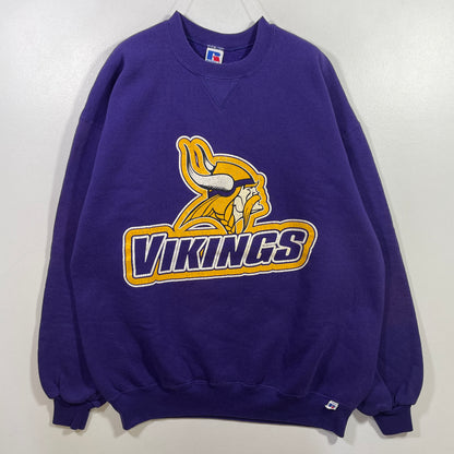 (XL) 90's MINNESOTA VIKINGS Vintage NFL Sweatshirt / A1025S