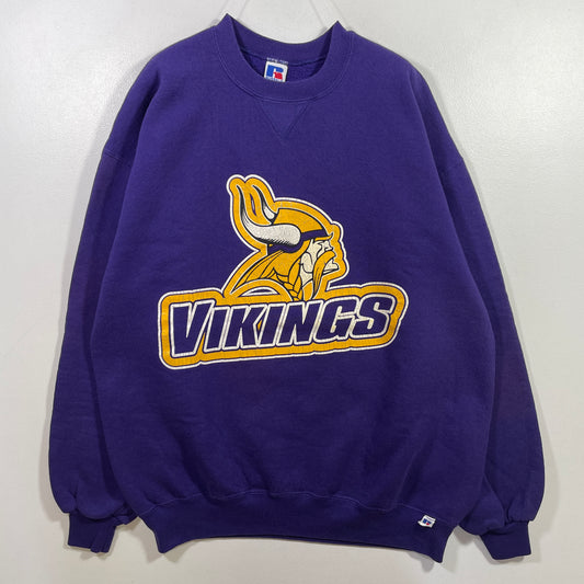 (XL) 90's MINNESOTA VIKINGS Vintage NFL Sweatshirt / A1025S