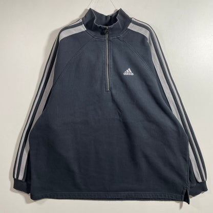 (XL) 90’s ADIDAS Vintage Half Zip-up Sweatshirt / A1281S