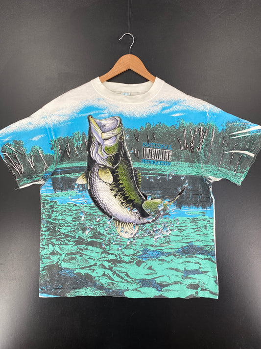90's BASS Made in USA Size Approx. L Vintage T-Shirt / G6325T